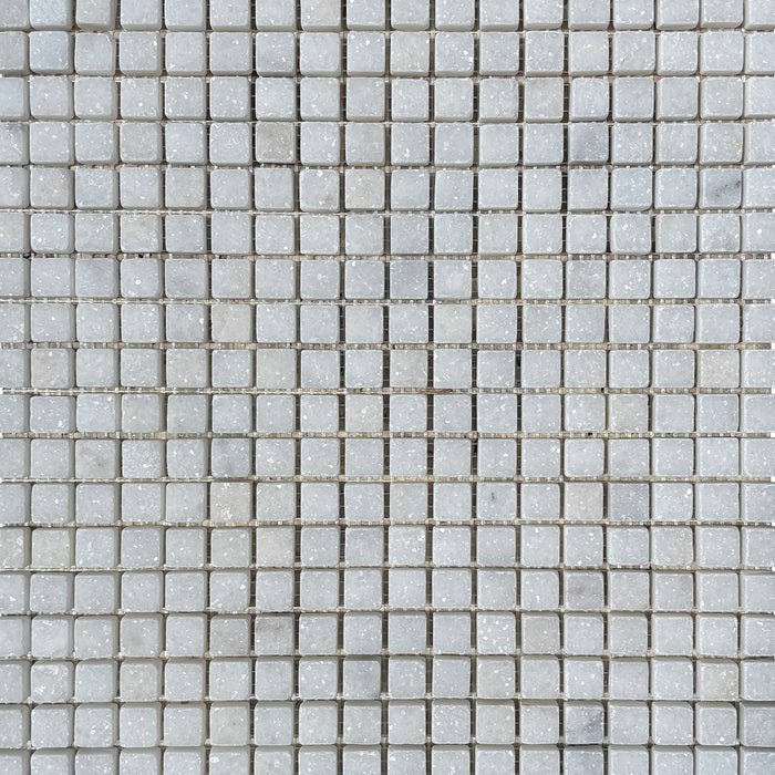 Crystal White Marble Mini Square Mosaic
