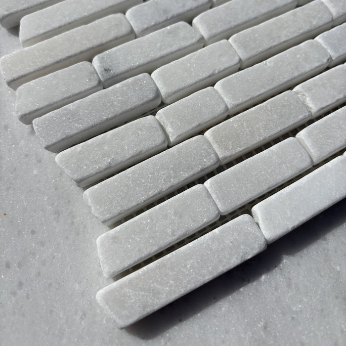 Crystal White Marble Free Length Mosaic
