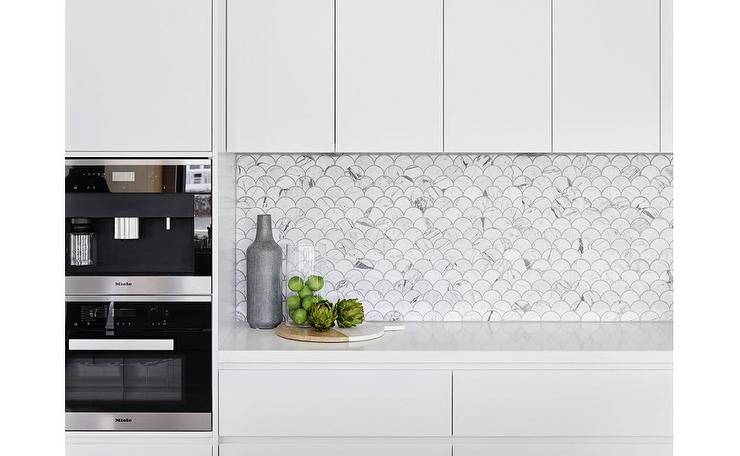 Carrara Marble Fan Grey Mosaic