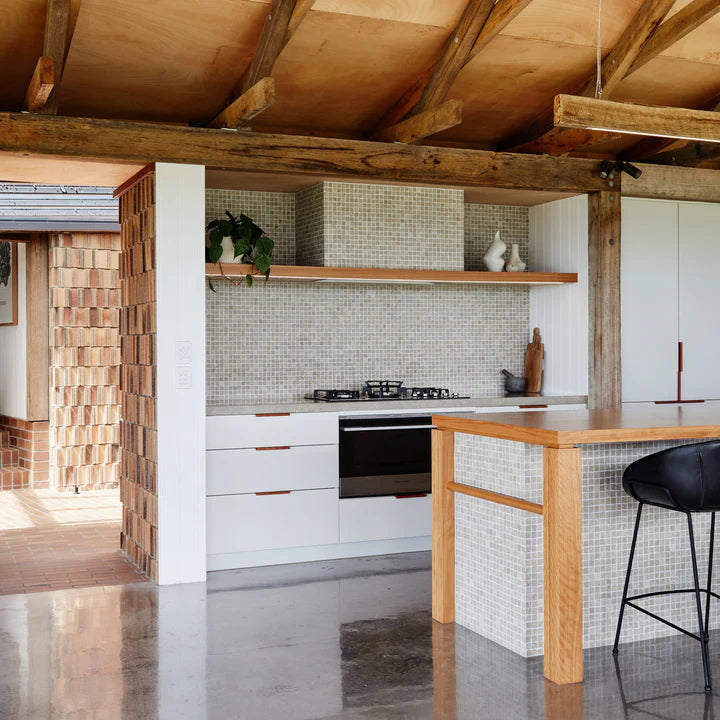 Antique Small Kitkat Green Porcelain Gloss Mosaic 12x92x8 | Graystone ...