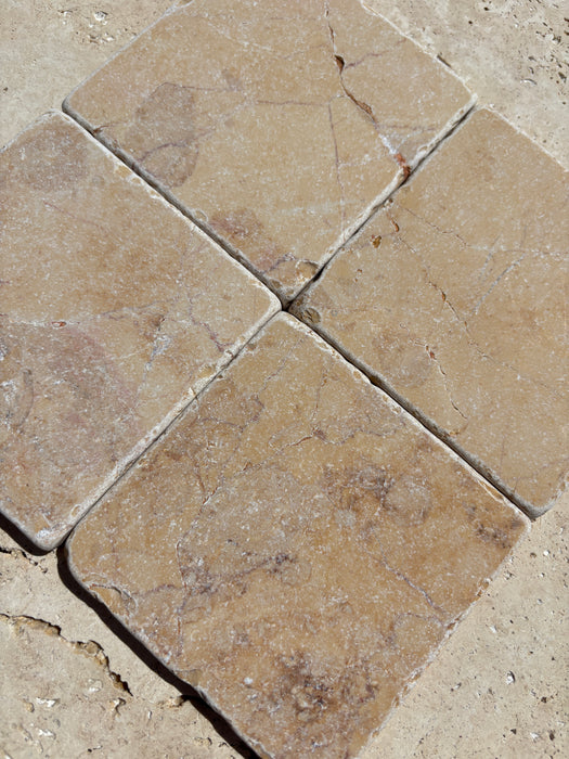 Golden Rose Marble Tile 100x100x10