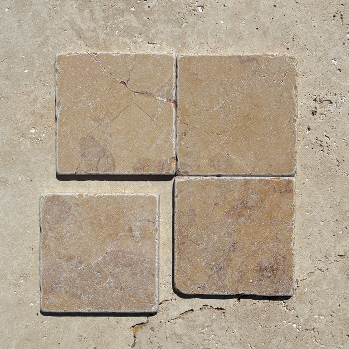 Golden Rose Marble Tile 100x100x10