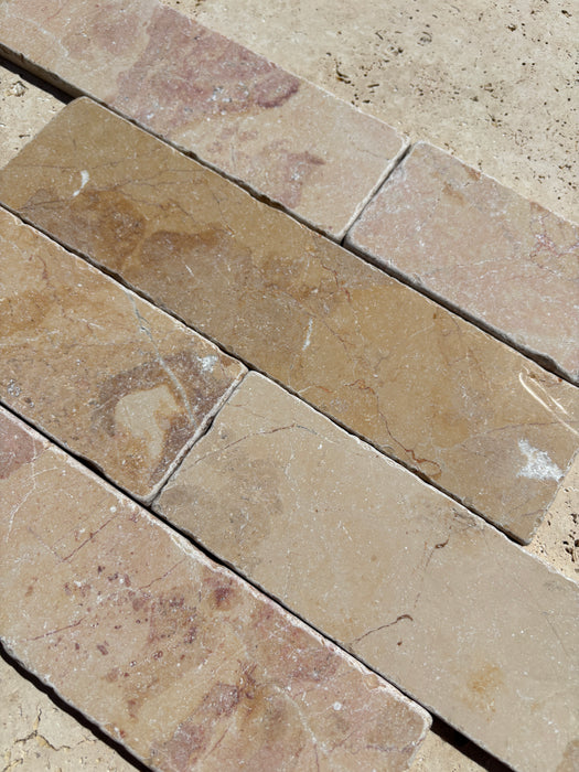 Golden Rose Marble Tile 75x305x10