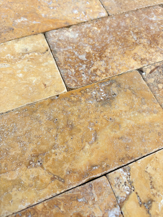 Golden Travertine Tile 75x100x10