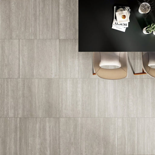 Nordic Grigio Vein Cut Porcelain Tile 600x600x9 Matte