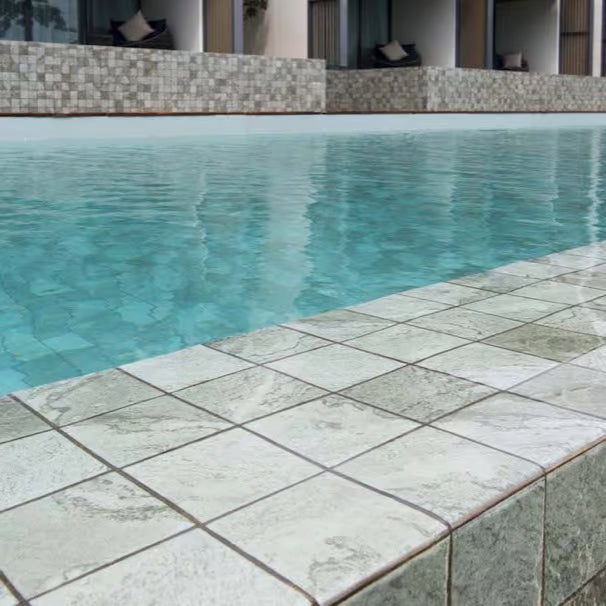 Sukabumi Large Square Green Porcelain Mosaic
