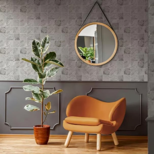 Sukabumi Large Square Light Grey Porcelain Mosaic