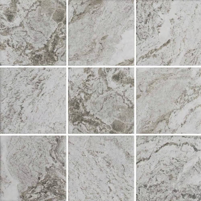 Sukabumi Large Square Light Grey Porcelain Mosaic