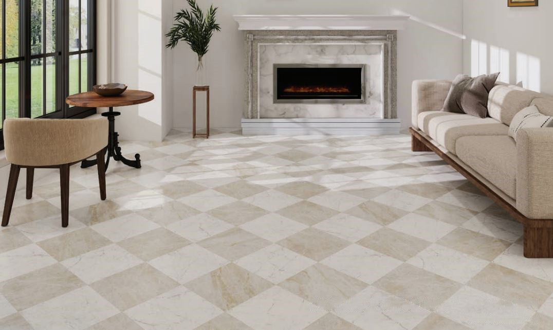 Eurostone Taj Mahal Porcelain Tile 600x600x10