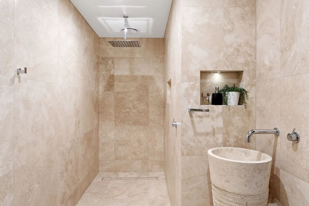 Classic Travertine Tile 610x610 Honed & Filled