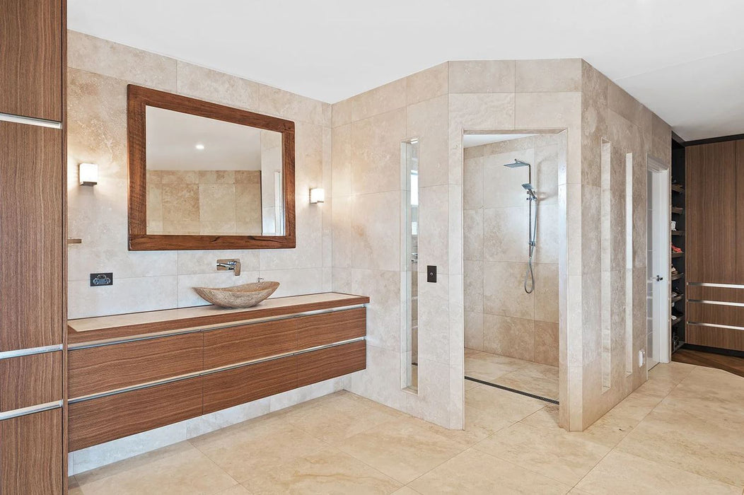 Classic Travertine Tile 406x406x12 Honed & Filled