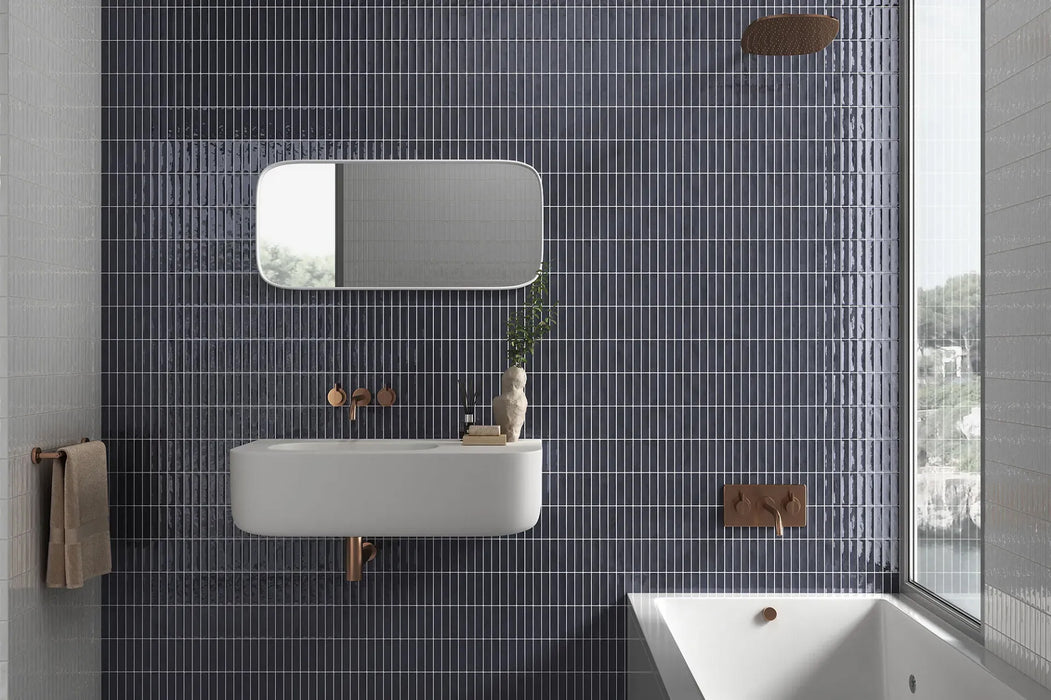 Peninsula Azul Ceramic Tile 240x740x9 Gloss
