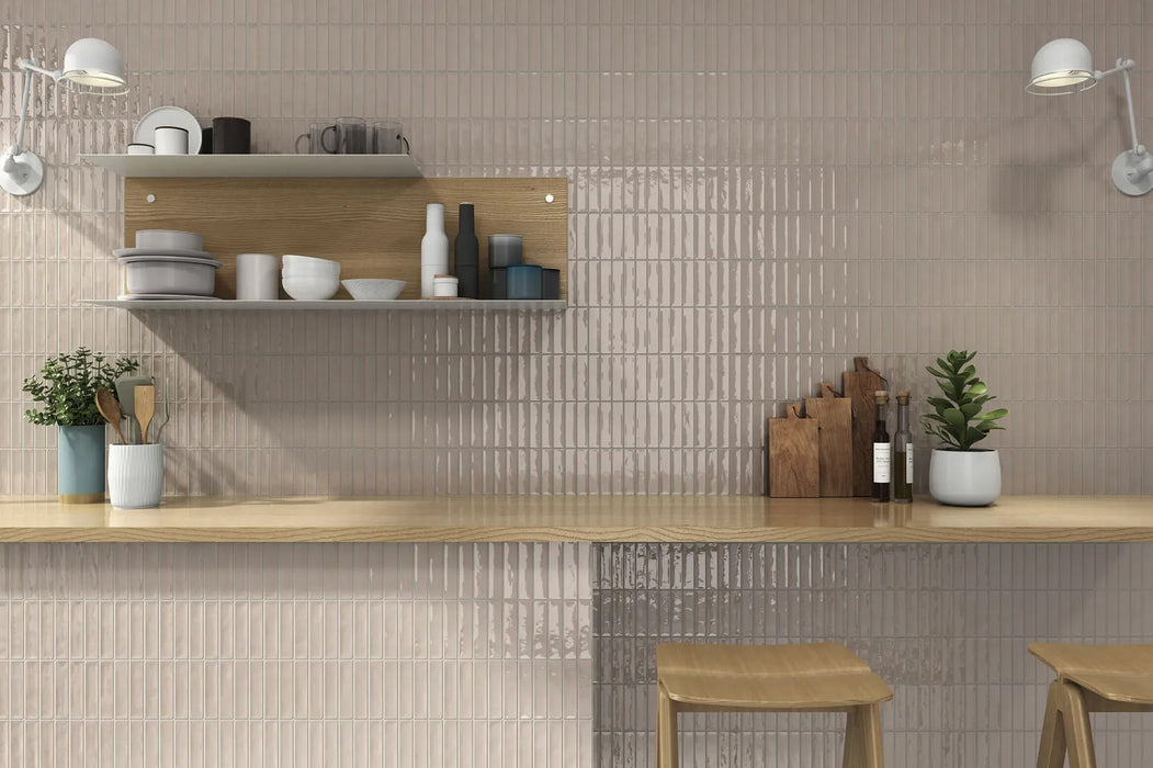 Iberia Beige Ceramic Tile 240x740x9 Gloss