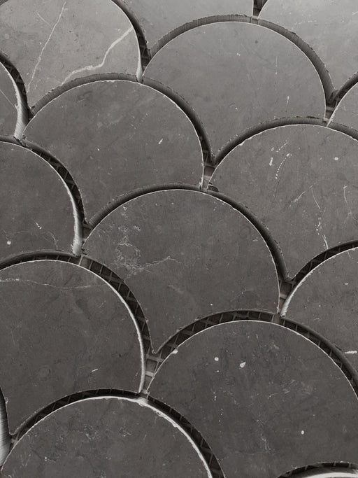 Fan Pietra Grey Marble Mosaic