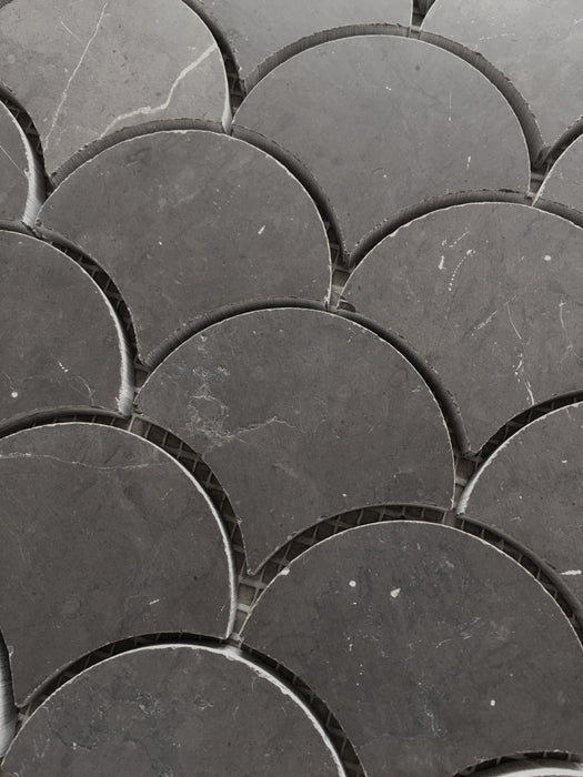 Fan Pietra Grey Marble Mosaic