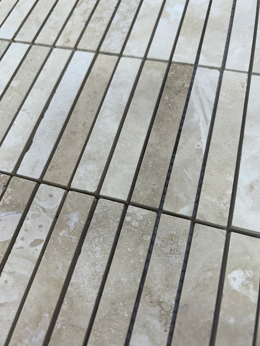 Classic Travertine Small Kitkat Mosaic