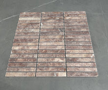 Load image into Gallery viewer, ROSSO TRAVERTINE KITKAT UNFILLED &amp; TUMBLED MOSAIC
