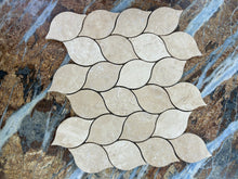 Load image into Gallery viewer, CLASSIC TRAVERTINE LEAF HONED + FILLED MOSAIC
