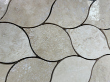 Load image into Gallery viewer, CLASSIC TRAVERTINE LEAF HONED + FILLED MOSAIC
