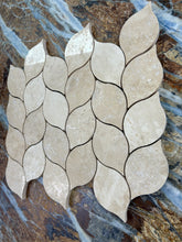 Load image into Gallery viewer, CLASSIC TRAVERTINE LEAF HONED + FILLED MOSAIC
