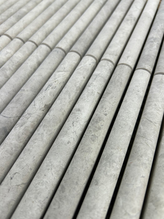 Silver Shadow Marble Mini Flute Mosaic