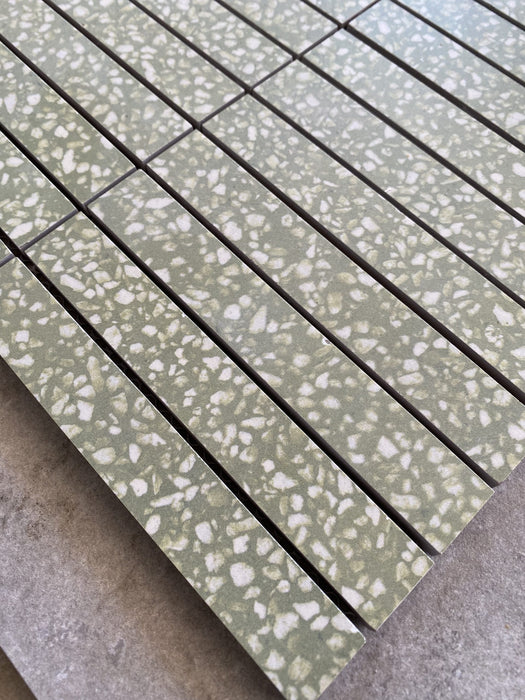 Alta Terrazzo Kitkat Green Mosaic