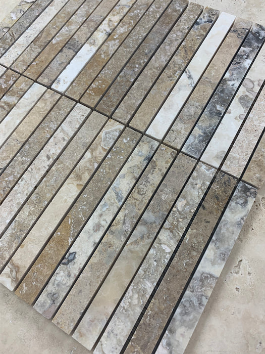 Philadelphia Travertine Large Kitkat Mosaic
