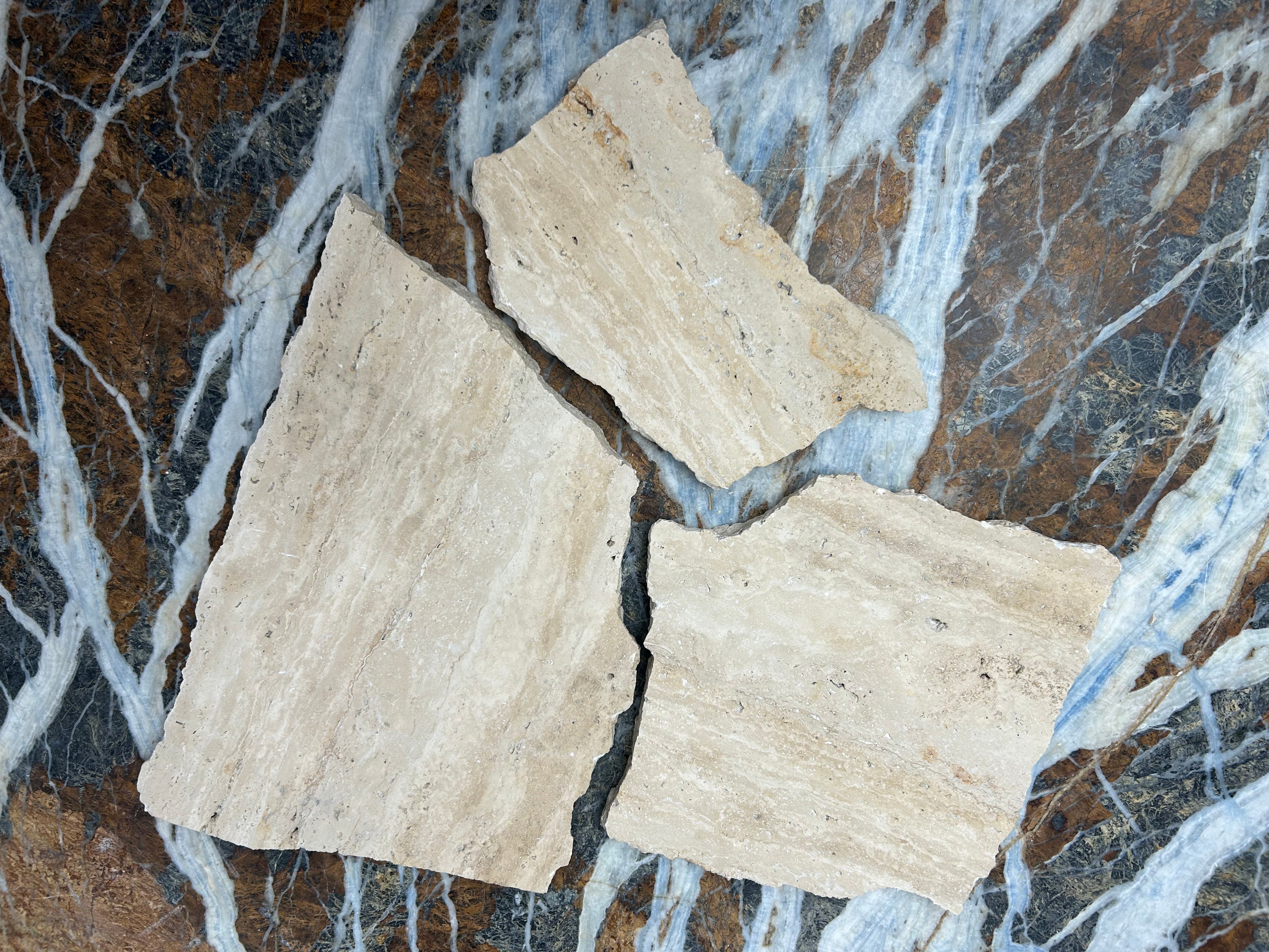 Classic Travertine Honed & Unfilled Vein Cut Crazy Pave Random ...