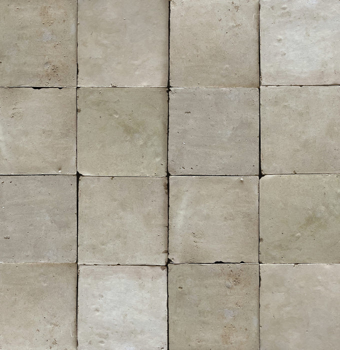 Zellige Moroccan Square Raw Terracotta Tile