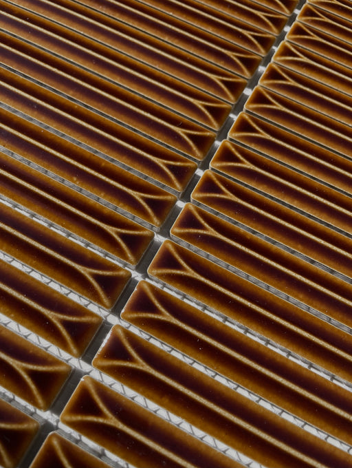 Senkei Kitkat Brown Porcelain Mosaic