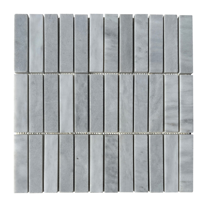 Imperial White Marble Kitkat Mosaic