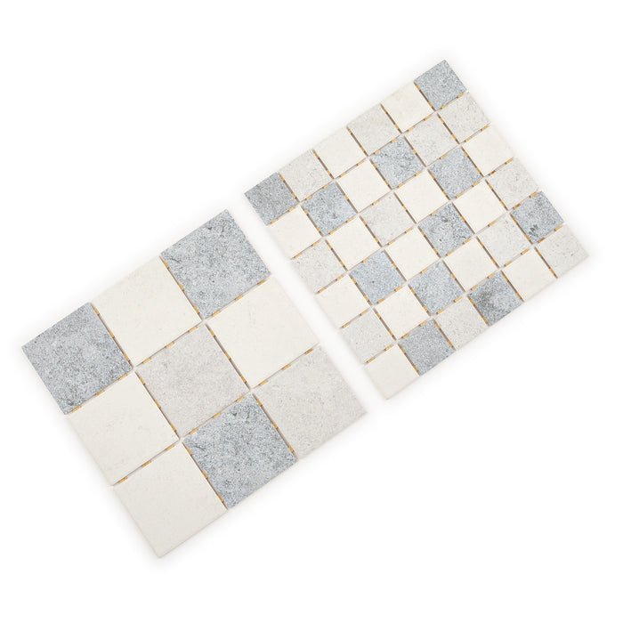 Balistone Square Kuta Light Porcelain Mosaic 48x48x6