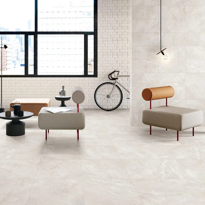 Nordic Bianco Porcelain Tile 600x600x9