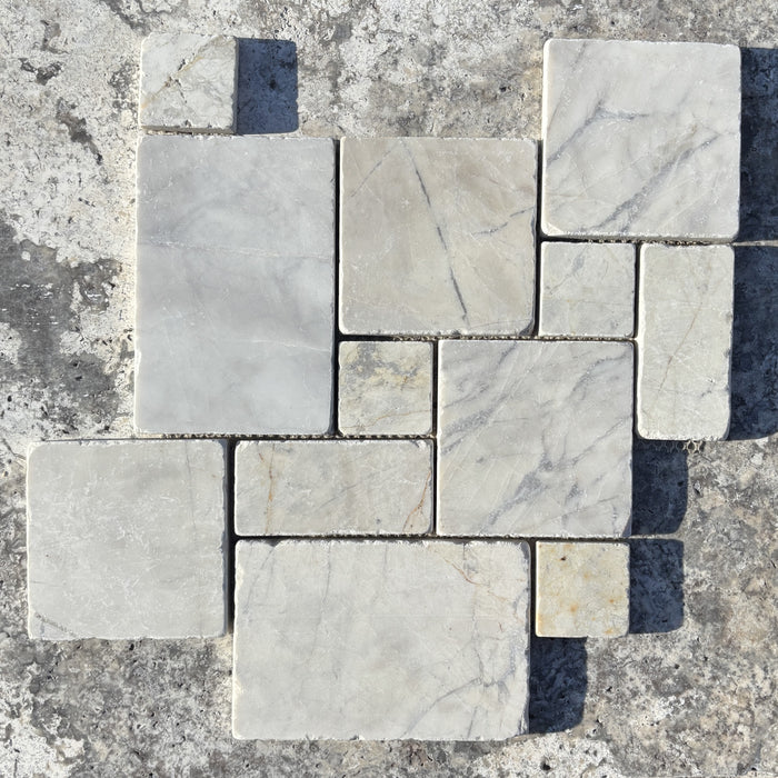 Heritage Milos Marble Mini French Pattern Mosaic