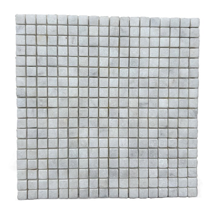 Crystal White Marble Mini Square Mosaic