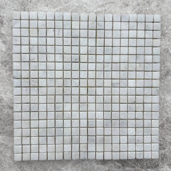 Crystal White Marble Mini Square Mosaic