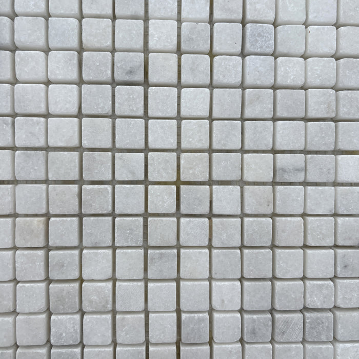 Crystal White Marble Mini Square Mosaic
