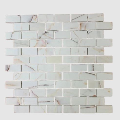 Dolomite Marble Mini Brickbond Mosaic