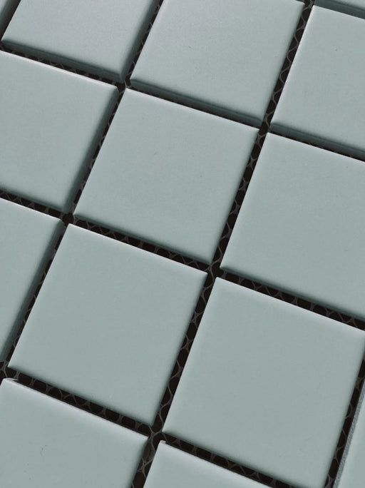 Glazed 48mm Square Mint Green Porcelain Mosaic