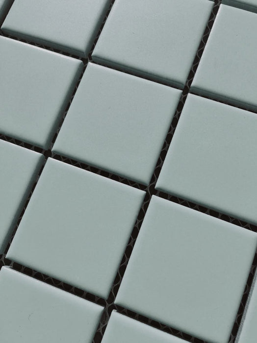 Glazed 48mm Square Mint Green Porcelain Mosaic