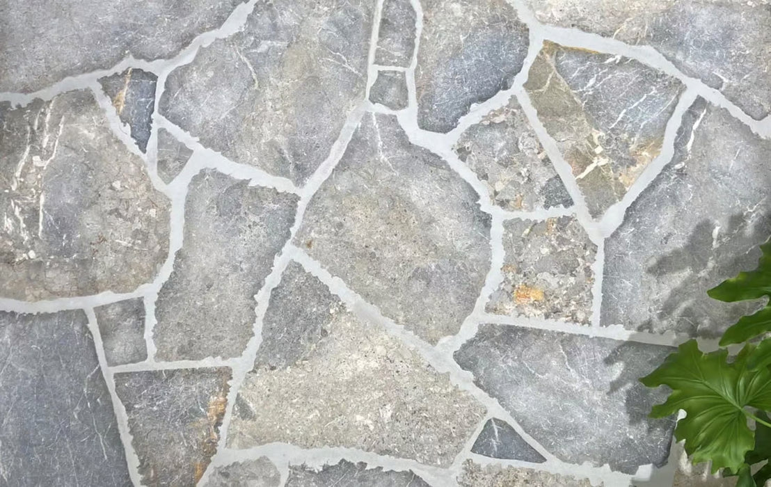 Traditional Grey Stone Crazy Pave