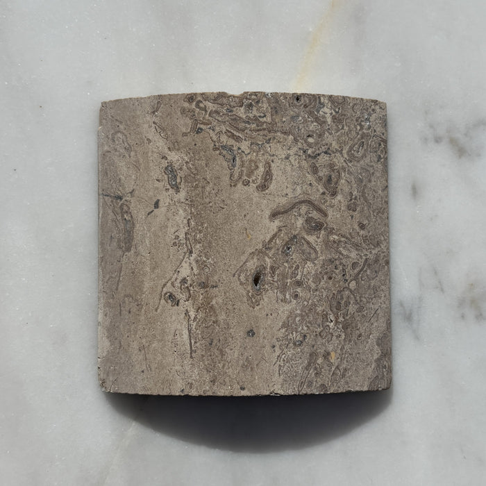 Noce Travertine Wide Convex Flute