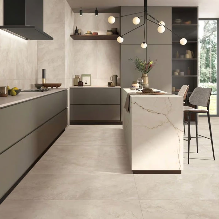 Nordic Beige Porcelain Tile 600x600x9