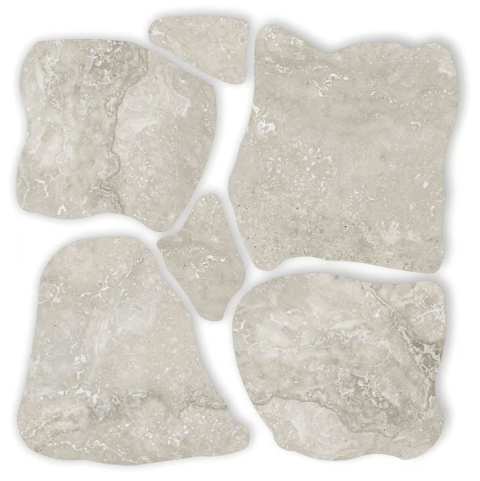 Nordic Silver Porcelain Crazy Pave