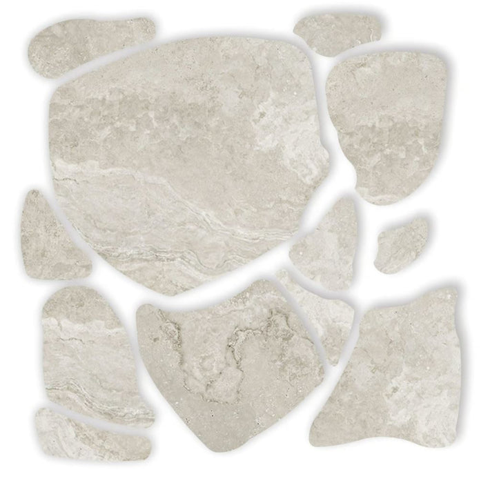 Nordic Silver Porcelain Crazy Pave