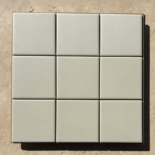 Unglazed Large Square Off White Porcelain Mosaic