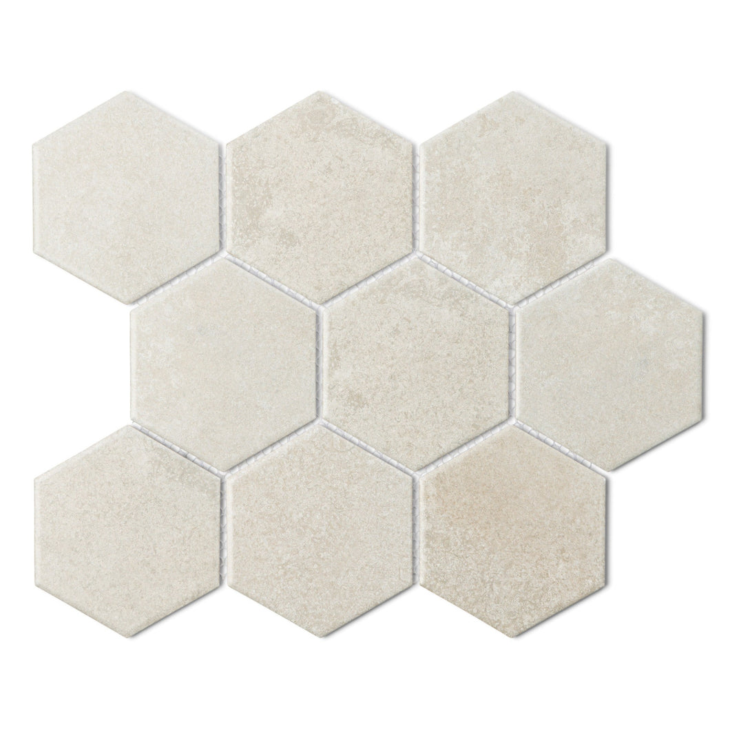 CEMENT MARBLE LOOK HEXAGON MOSAIC