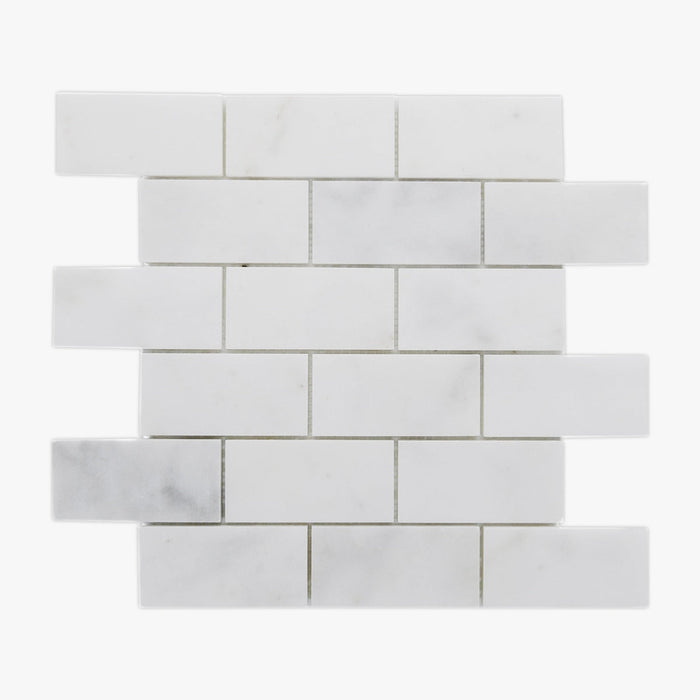 Brickbond Marble Imperial White Mosaic