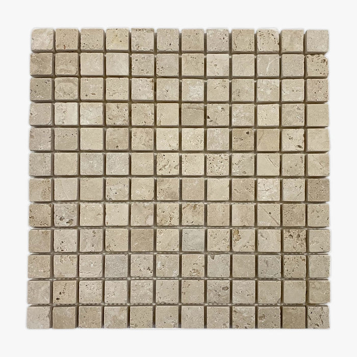 Square Mosaic Small Square Classic Travertine