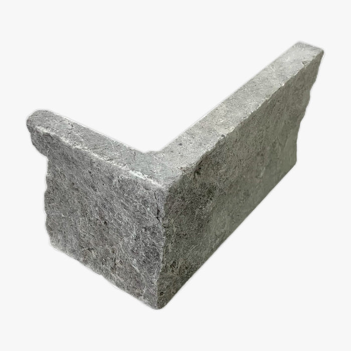 Silver Travertine Random Length Wall Cladding Corner